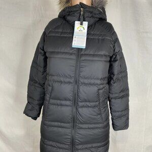 Marmot Womens Ithaca Lightweight Puffer Jacket Faux Fur Trim